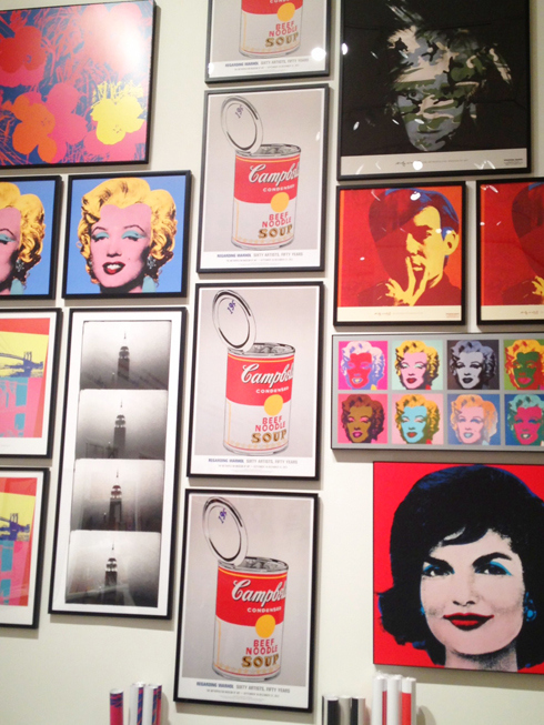 pop art wall display